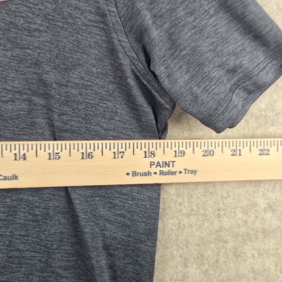 Under Armour Mens Short Sleeve HeatGear T-Shirt S Loose Fit Gray & Orange - Picture 5 of 5